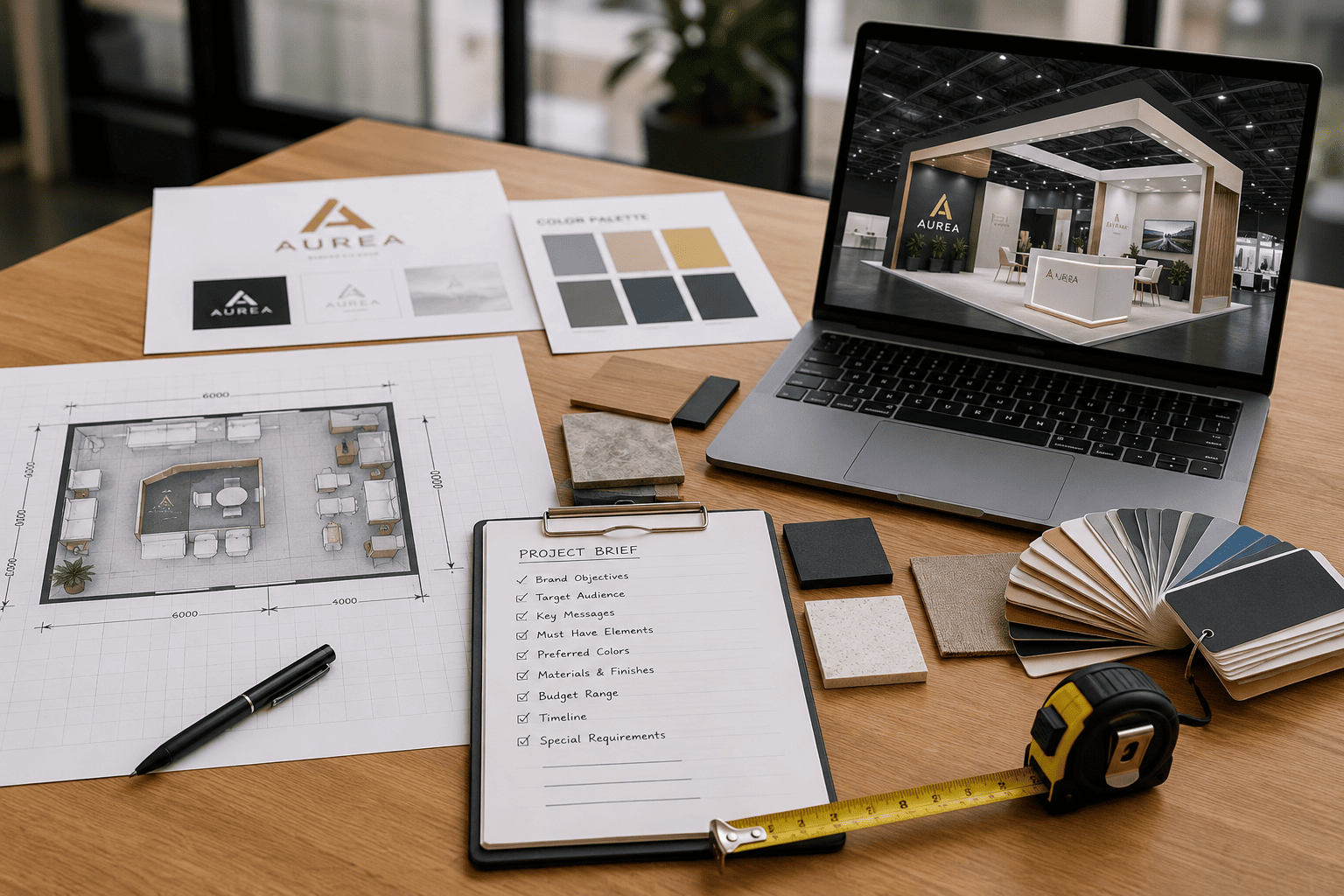 Trade show booth design planning